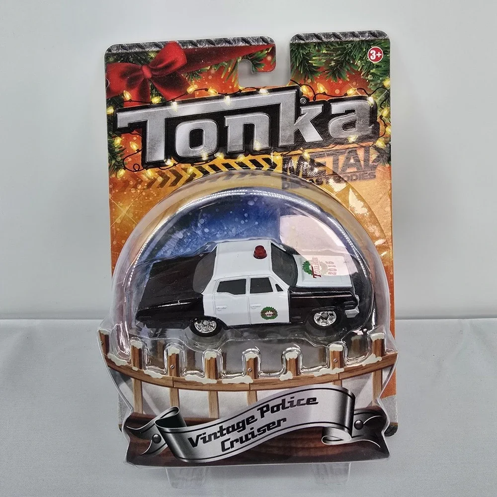 Tonka Metal Diecast Vintage Police Cruiser-Limited Edition 2015 Christmas Toy‎